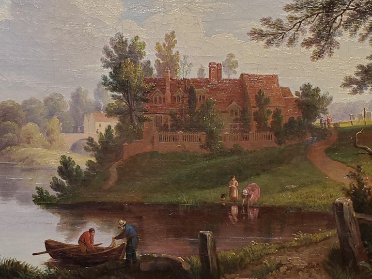 Vincent Landscape painting of the River Yare in Norwich United Kingdom For Sale at 1stdibs