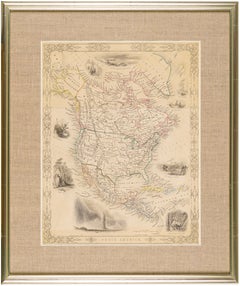 Cirica 1860 Map of North America