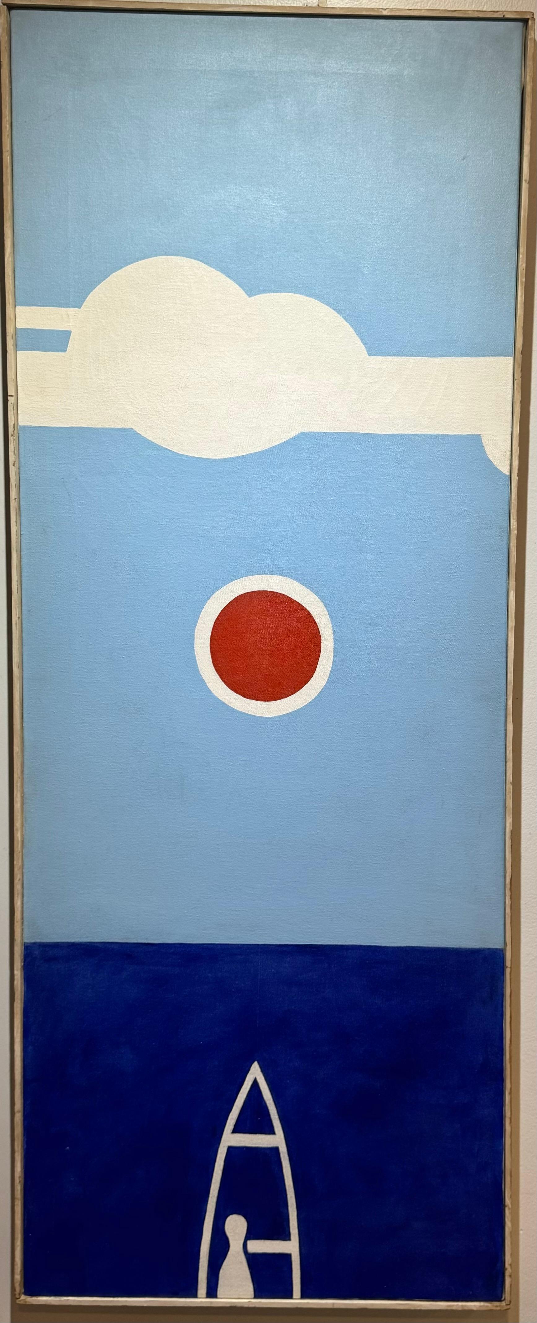 In vendita c'è un meraviglioso dipinto a olio americano di Henry Vranesh del 1968.

Dipinto Raffigura un dipinto modernista del dopoguerra, una barca in mare, probabilmente della serie Alaska.

Allievo di Will Barnet, George Vranesh è nato a