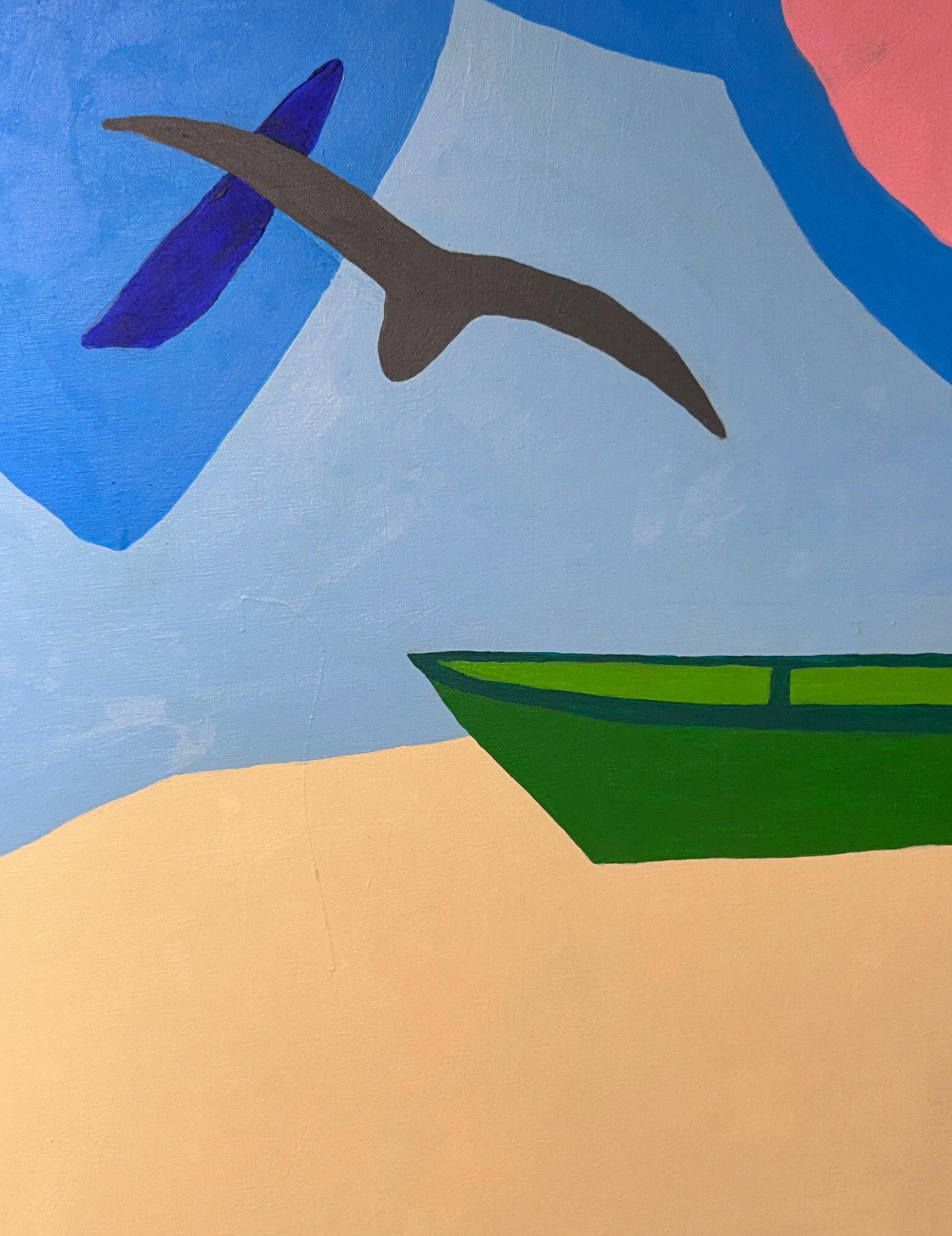 Abstrakte Landschaft, Ölgemälde auf Leinwand, „Coming Storm“, 36x36, George Vranesh, George Vranesh im Angebot 2