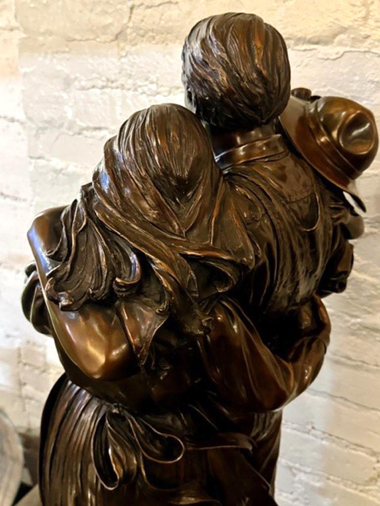 George Wayne Lundeen (American, born 1948) NSS
“Promise of the Prairie”
Museum Quality Cast Bronze, Limited edition of 21, signed and marked, G.W. Lundeen ©1983 20/21 on the top/back of the bronze base to the right of figure's feet. Additional