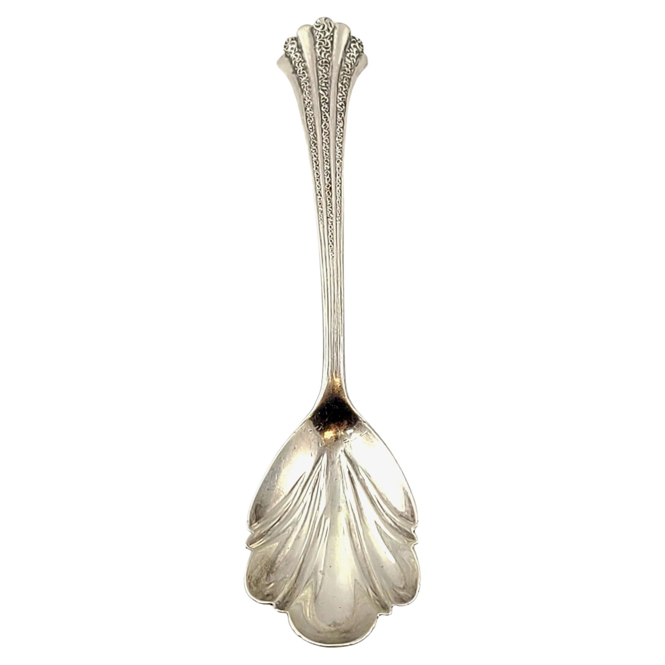 George W Shiebler Sterling Silver No 1 Pattern Shell Bowl Sugar Spoon For Sale
