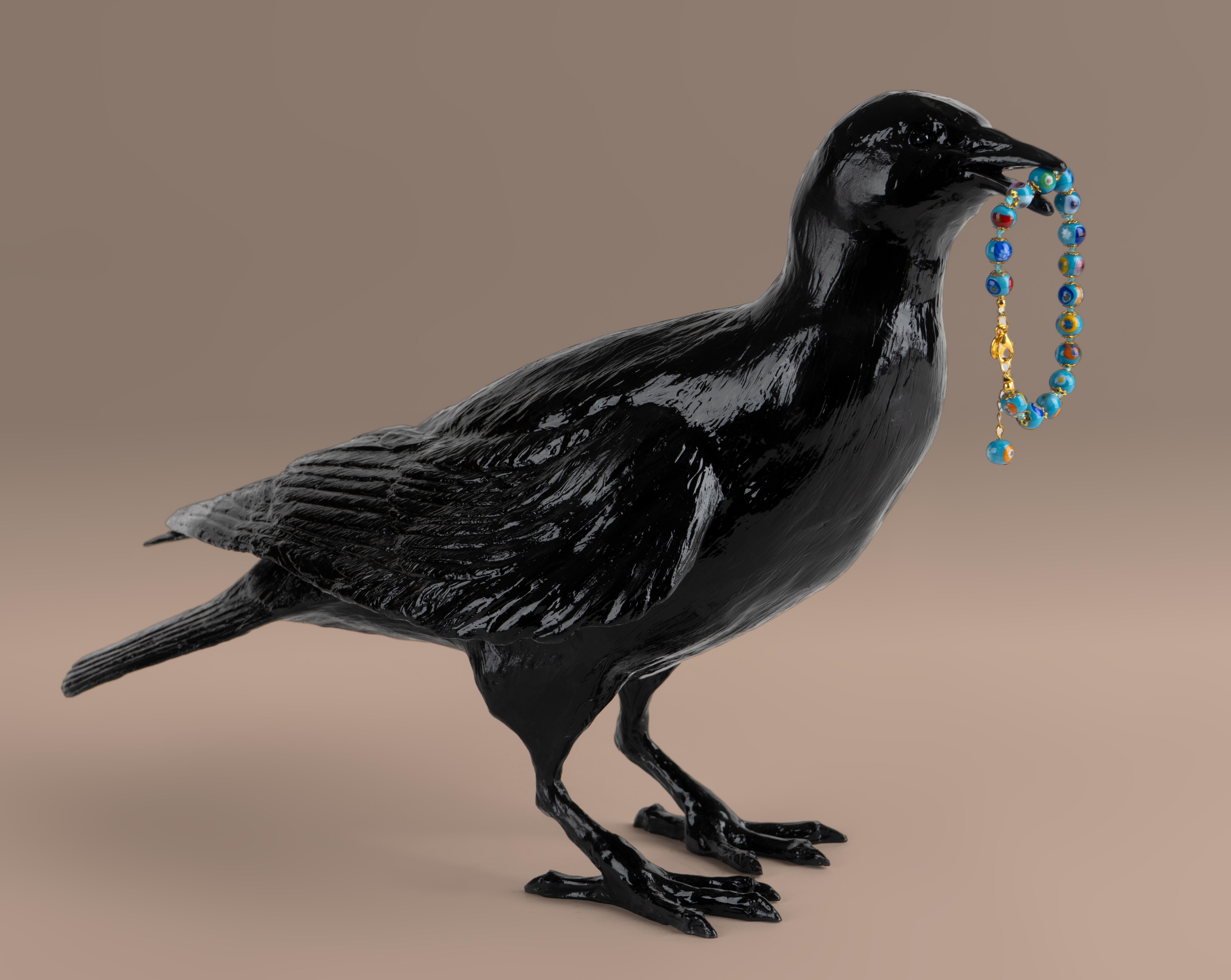 George Walbye Figurative Sculpture - The Treasure Hunter - with Bracelet