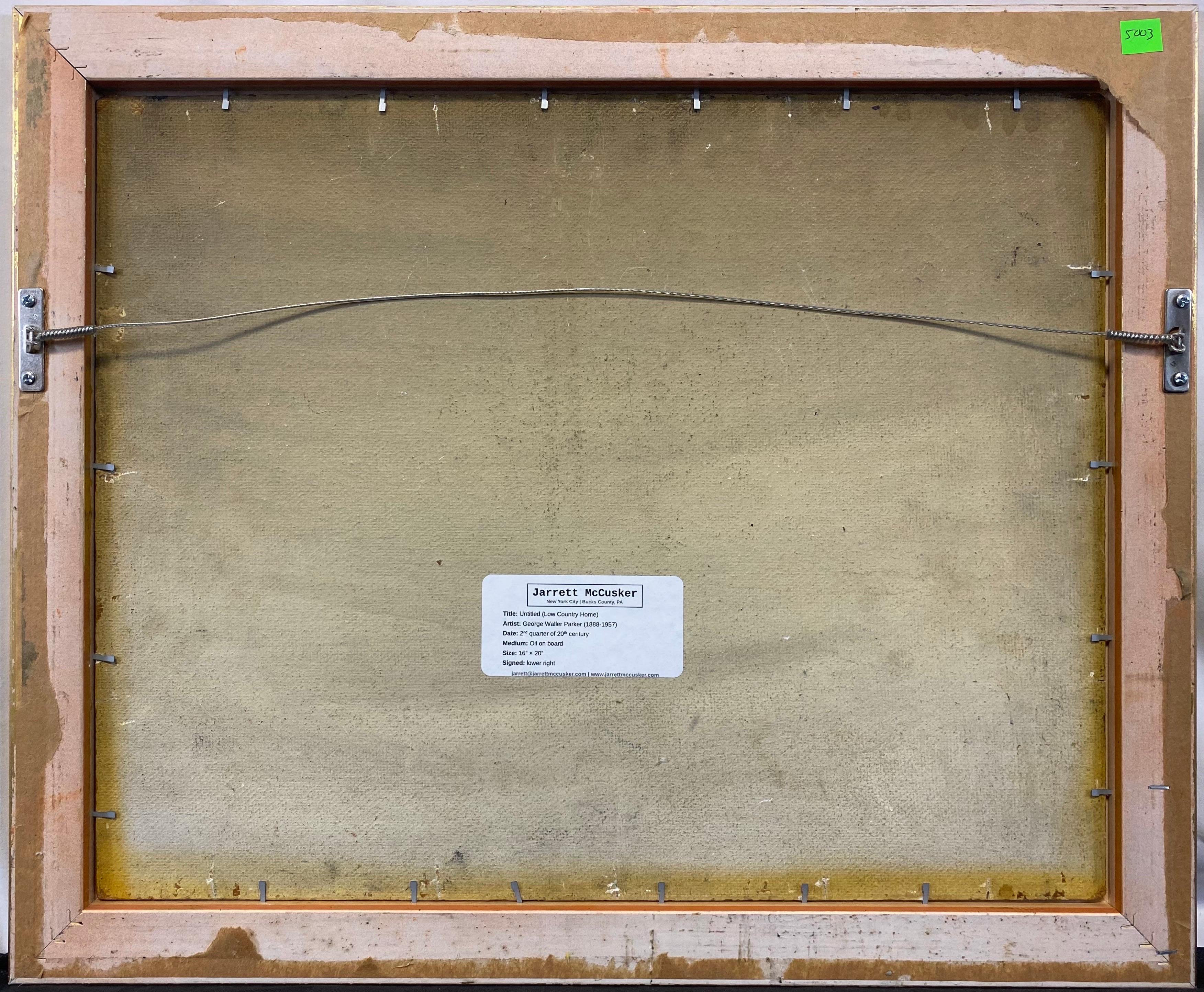 “Untitled (Low Country Home)” American Impressionist Spanish Moss South Carolina im Angebot 3