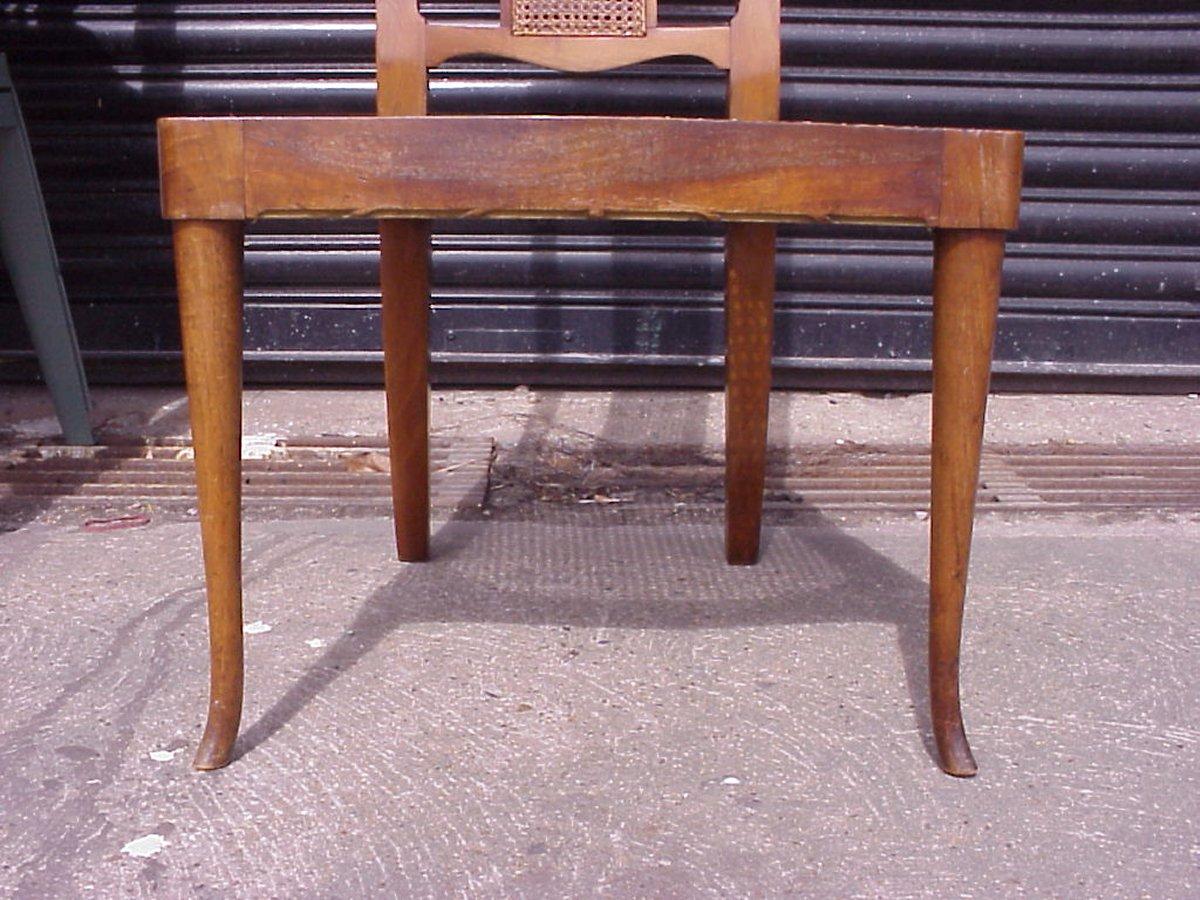 George Walton. A Rare Arts & Crafts Philippines Cane Chair with Serpentine Back For Sale 4