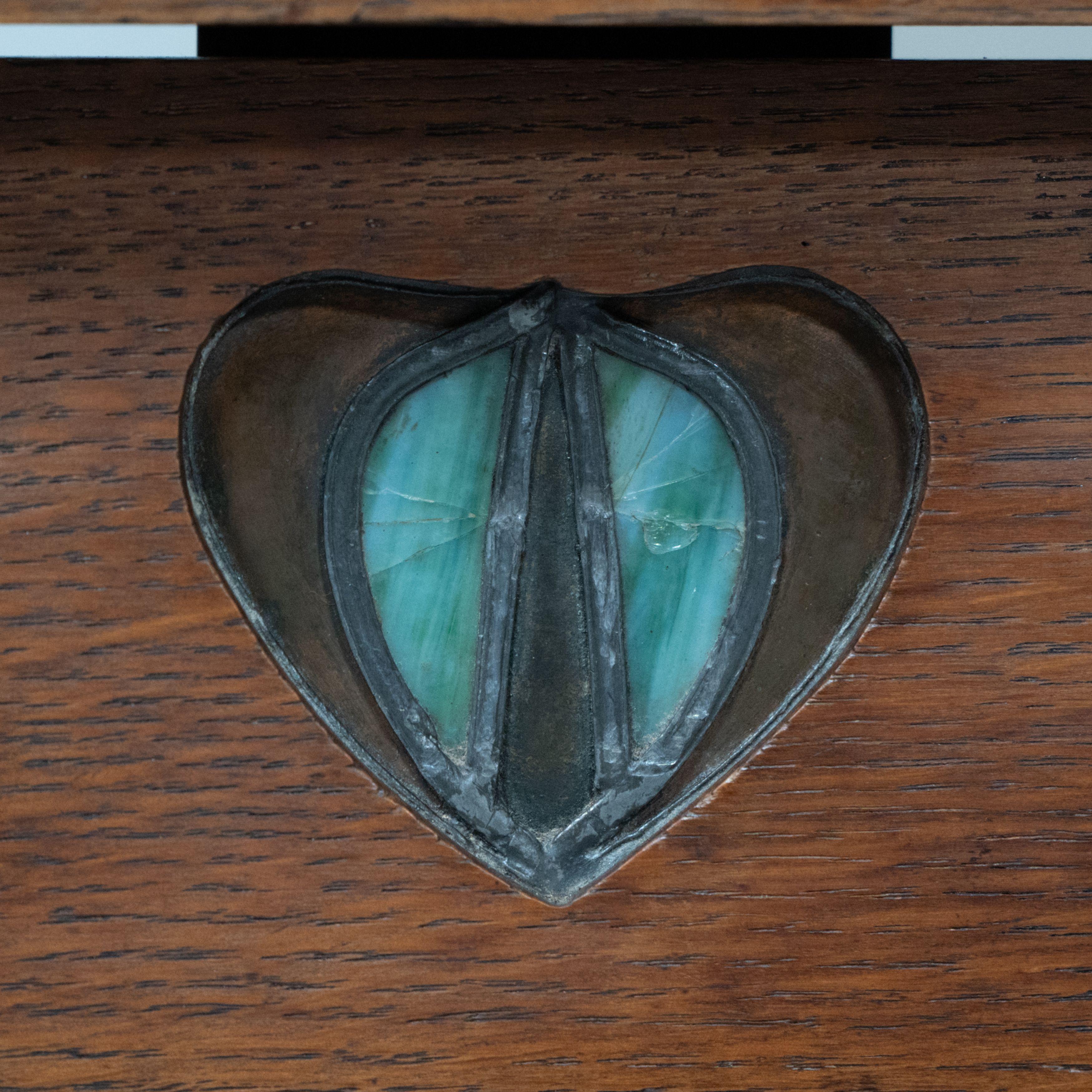 George Walton. An Arts and Crafts oak dressing table mirror For Sale 9