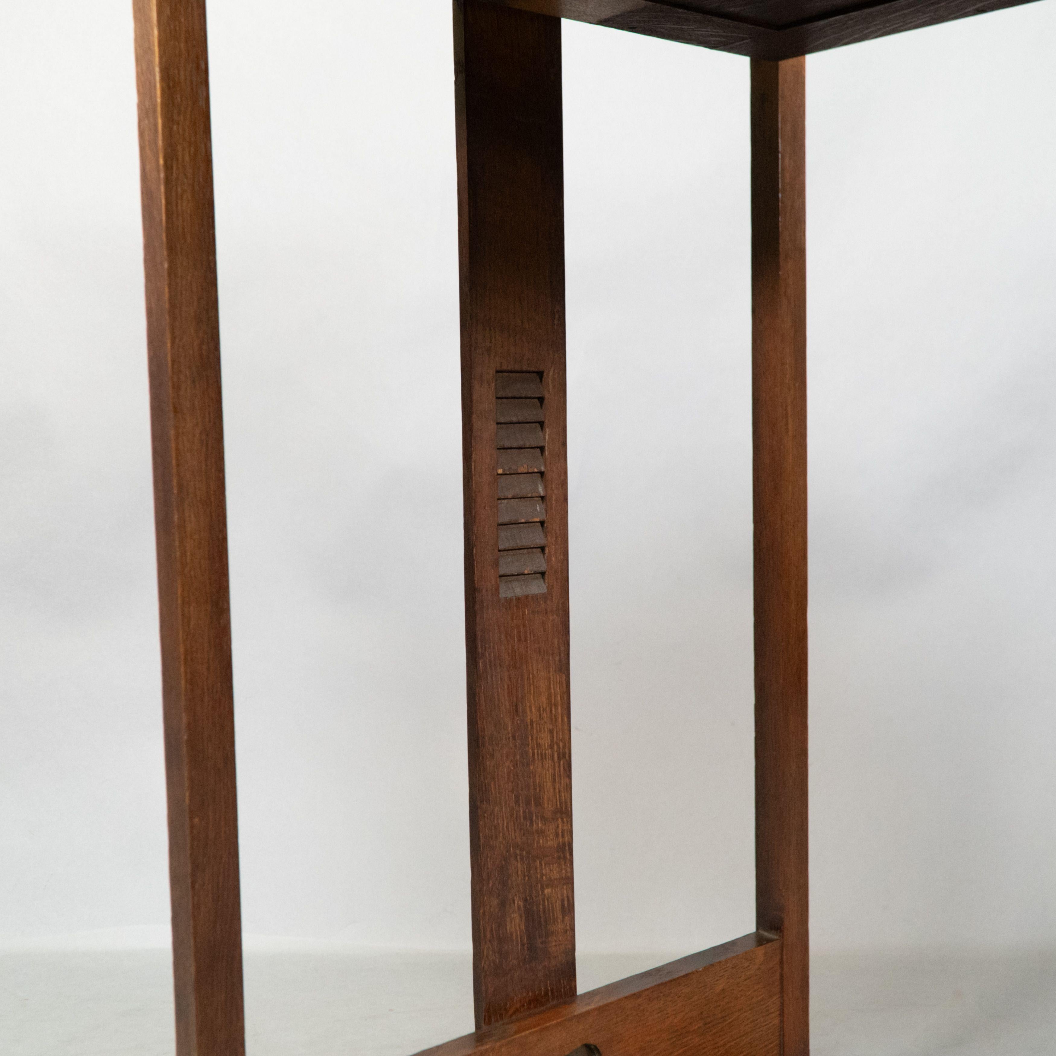 George Walton. An Arts and Crafts oak dressing table mirror For Sale 14