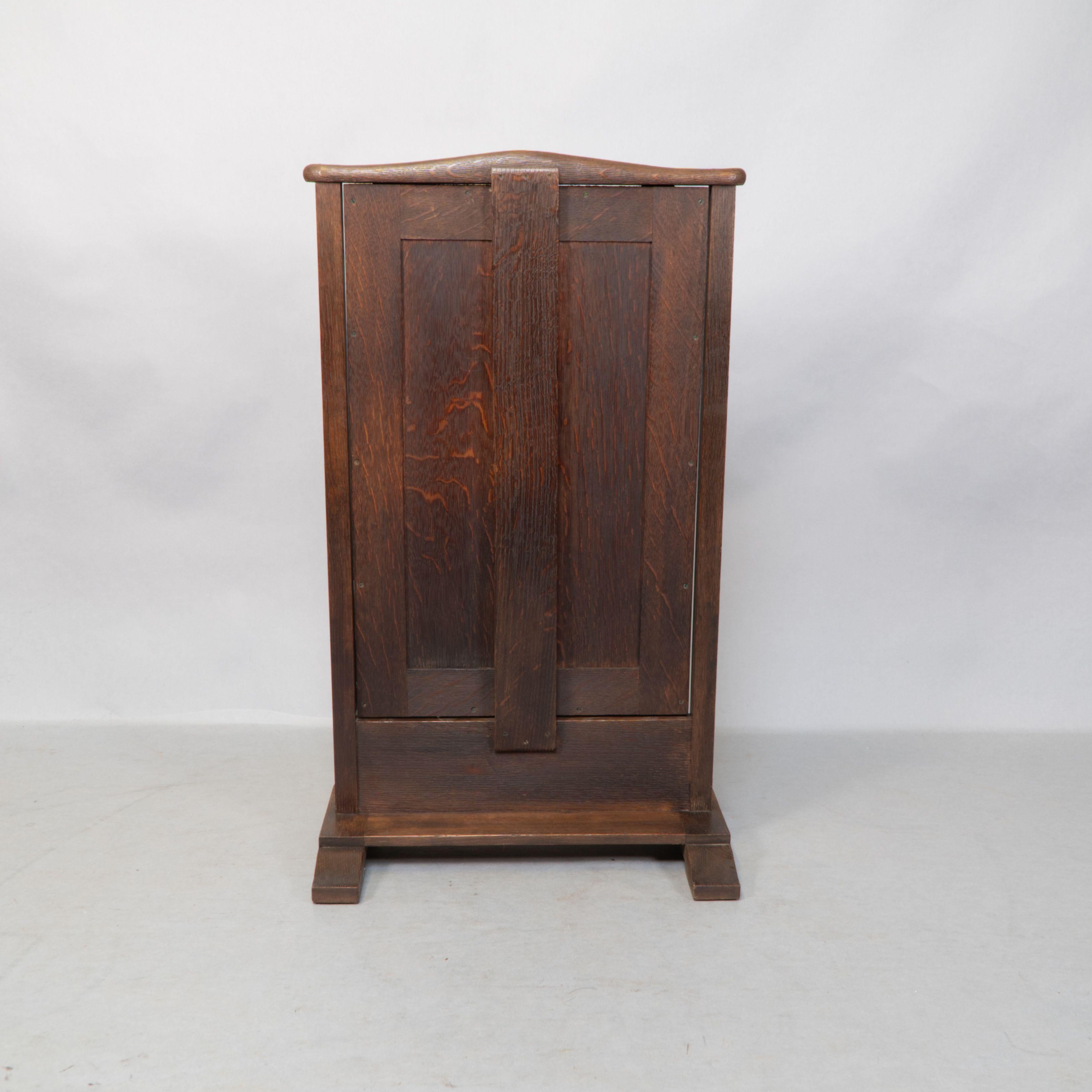 George Walton. An Arts and Crafts oak dressing table mirror For Sale 1