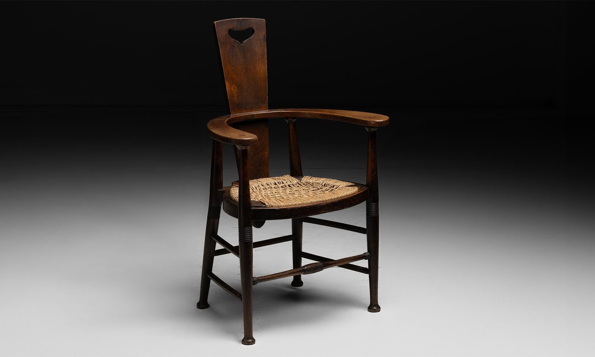 England circa 1880

Made in solid ash with original finish. Designed by George Walton, produced by William Birch of High Wycombe

25.5”w x 20.5”d x 39.5”h x 17.5”seat