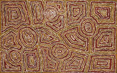 Peinture aborigène de George Ward Tjungurrayi