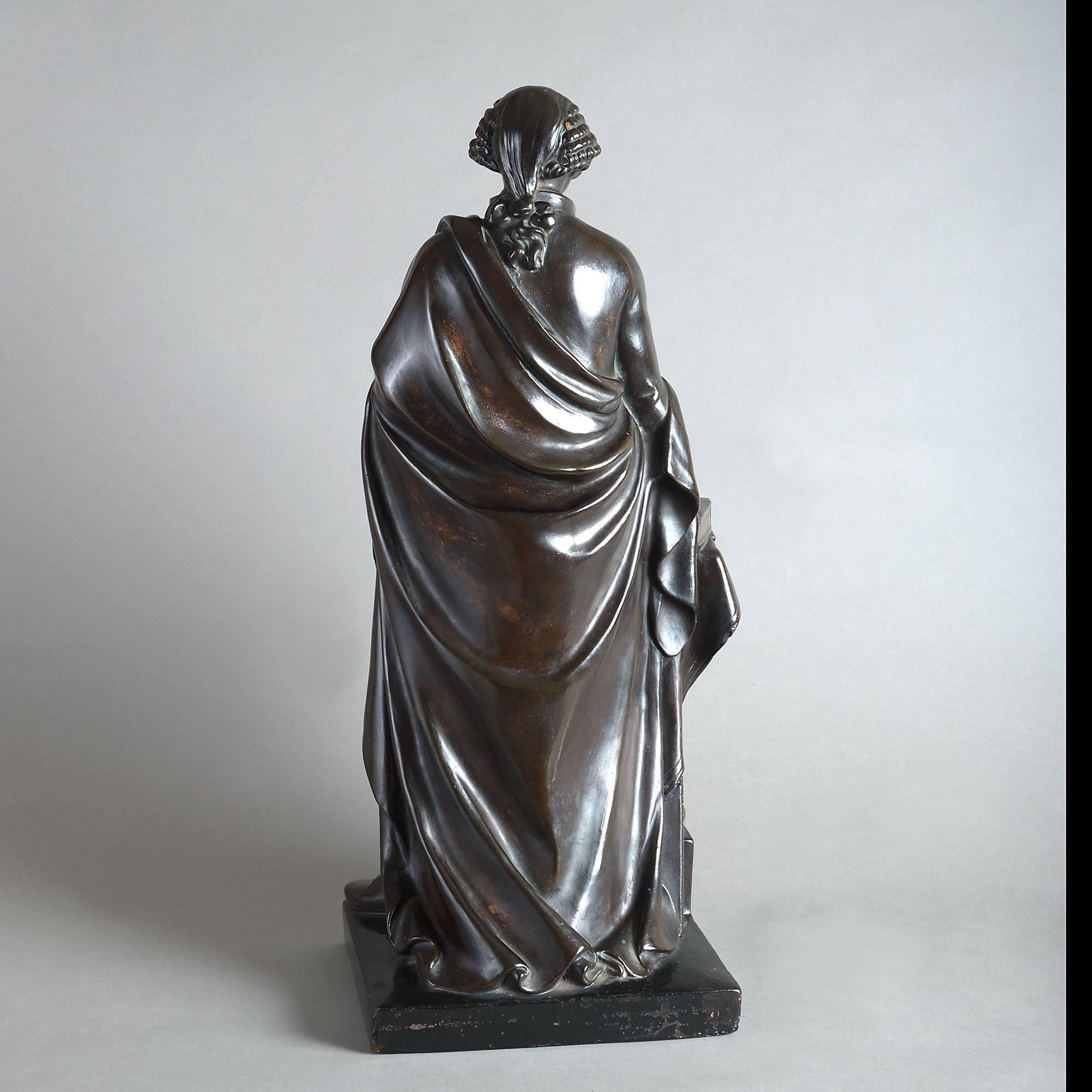 George Washington, Patinated Terracotta Statuette by Rudolf Uttrecht In Good Condition In London, GB