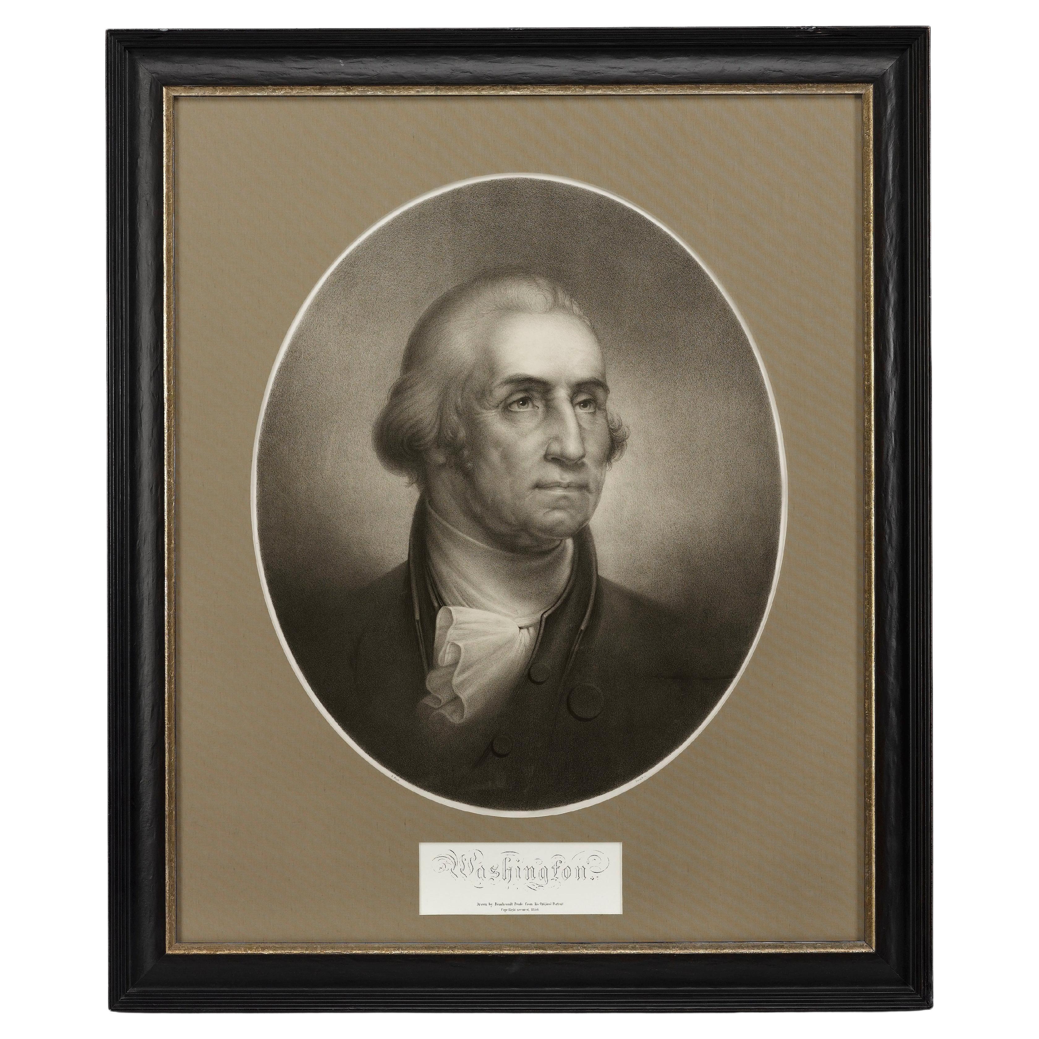 George Washington after the Painting by Rembrandt Peale, circa 1856 For Sale