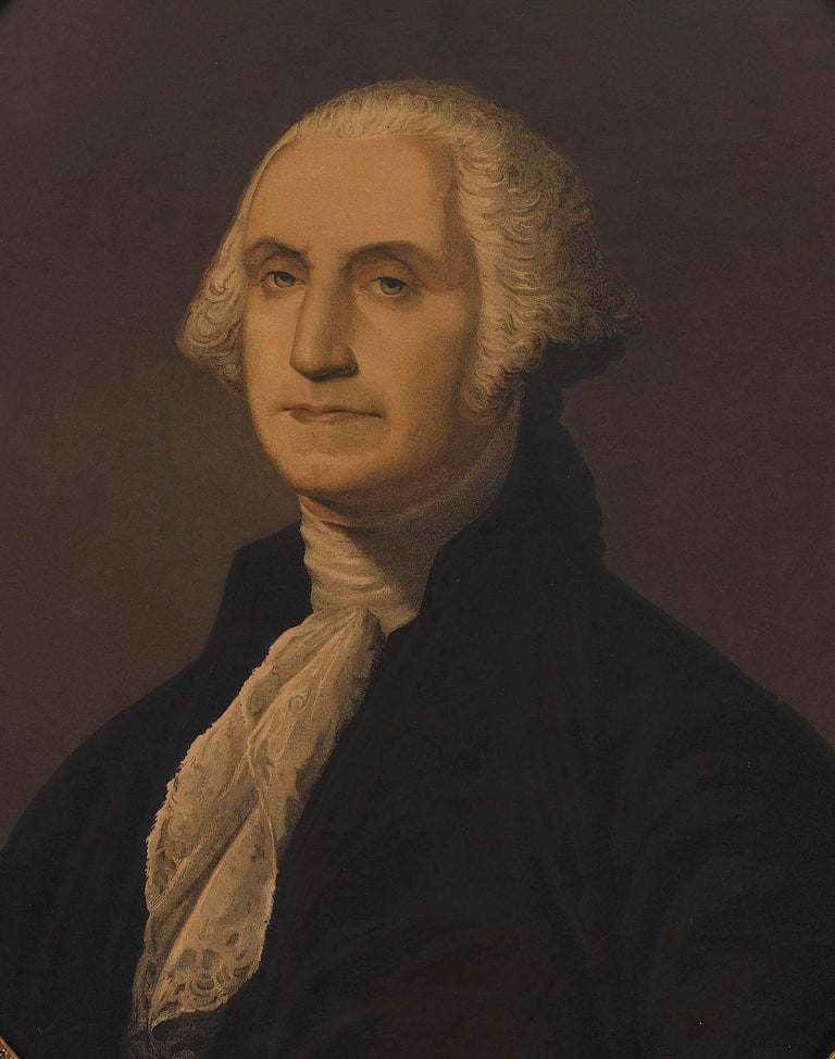 George Washington and Martha Washington Portraits by E.C. Middleton ...