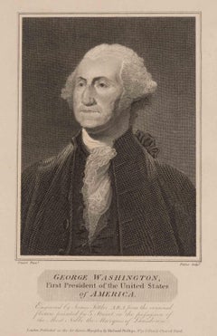 "George Washington" Engraving by James Fittler, after Gilbert Stuart, 1804