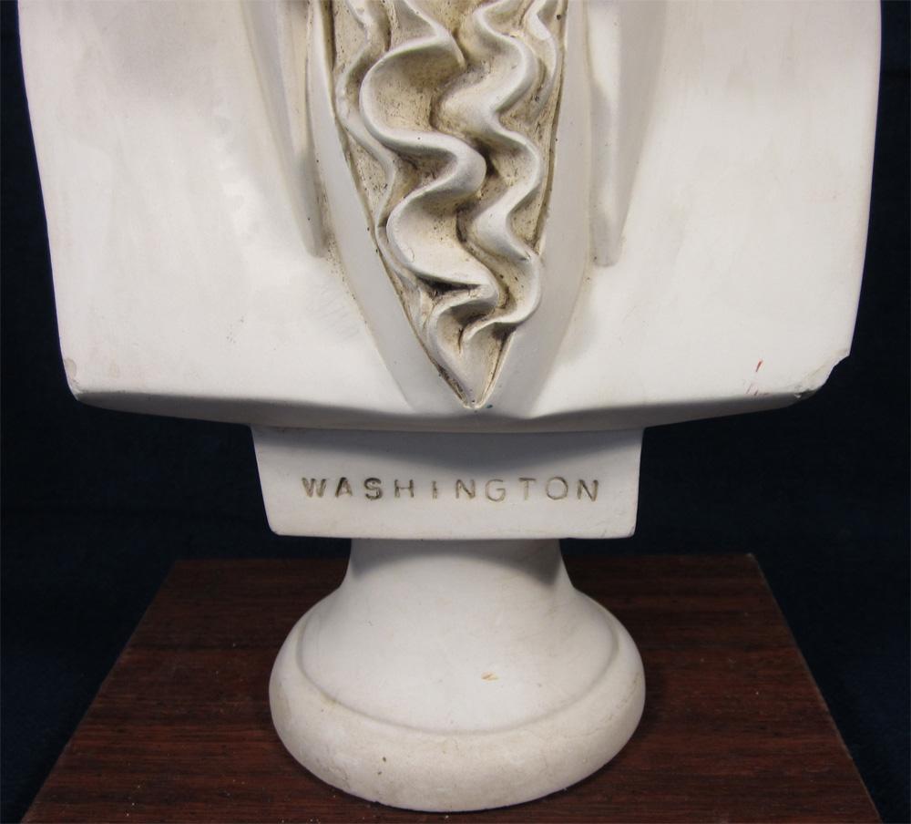 American Classical George Washington, Faux Marble Bust For Sale
