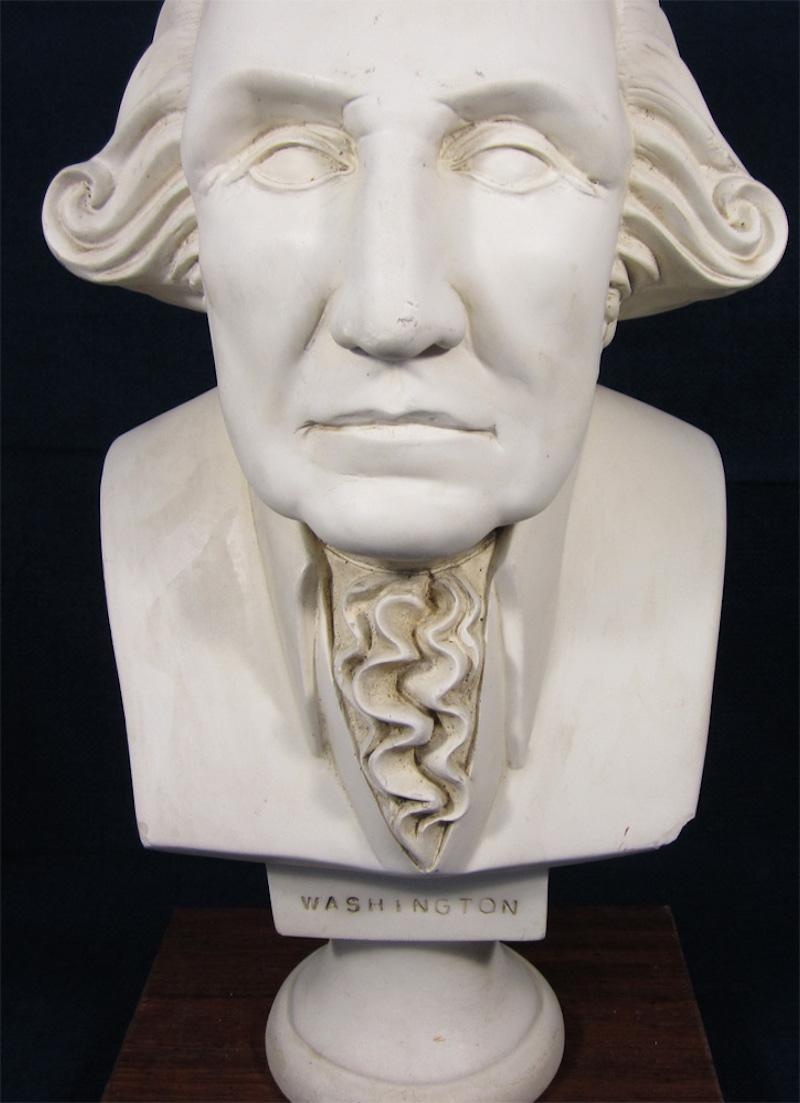 Australian George Washington, Faux Marble Bust For Sale