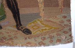 George Washington Hand Embroidered Tapestry, circa 1850s