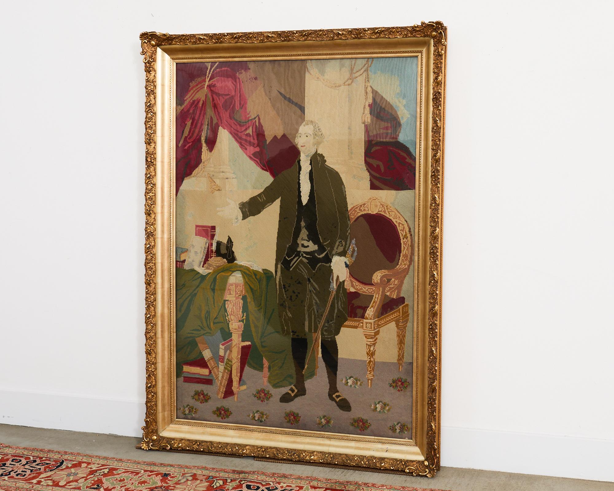George Washington Ritratto a punto croce di Landsdowne dopo Gilbert Stuart in vendita 7