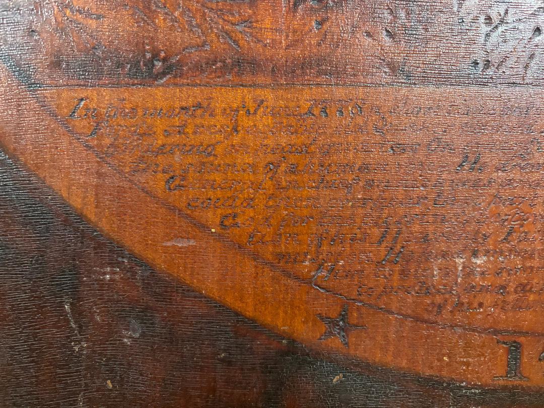 Wood George Washington Praying At Valley Forge, Unique Historical Art Signed 19thc For Sale