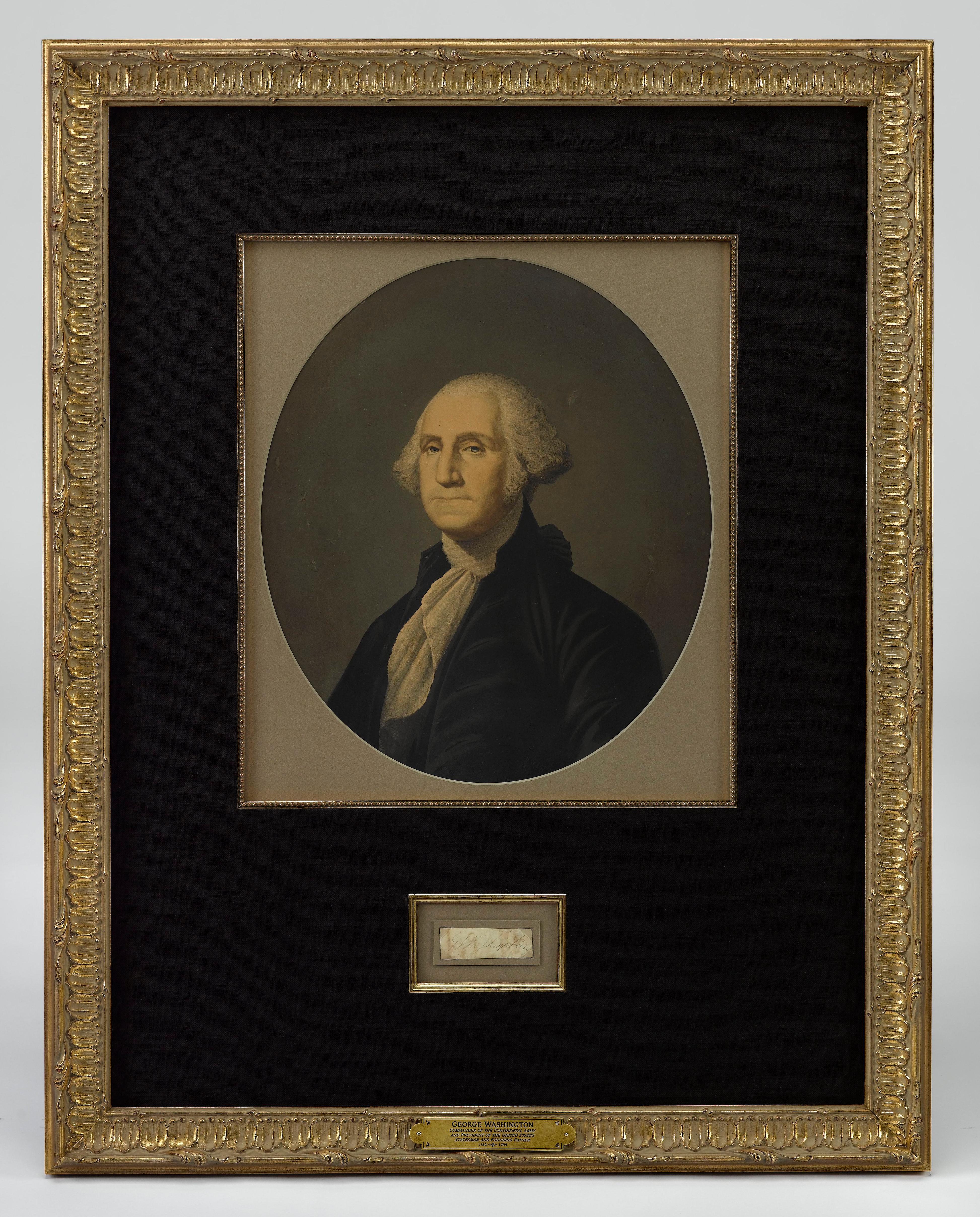 Américain Collage de signatures de George Washington en vente