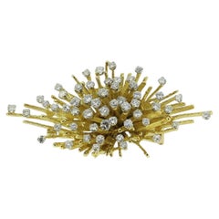 George Weil Diamond Cluster Brooch