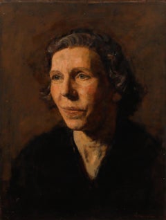 George Weissbort (1928-2013) - 1955 Oil, A Thoughtful Look