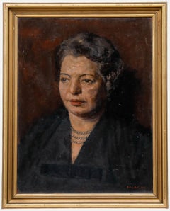 George Weissbort (1928-2013) - 1957 Oil, Lady with Pearls