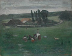 George Weissbort (1928-2013) - 1959 Oil, The Playing Fields