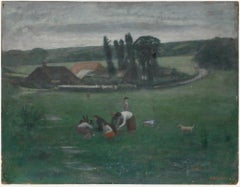 George Weissbort (1928-2013) - 1959 Oil, The Playing Fields
