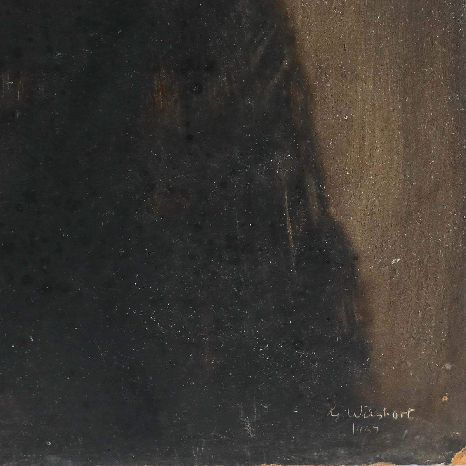 George Weissbort (1928-2013) - 1967 Oil, Lady in Black For Sale 4
