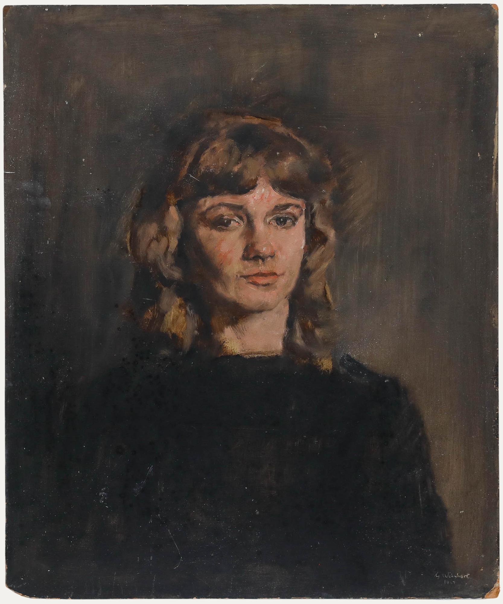 A delightful oil study by the artist George Weissbort (1928-2013). Signed and dated to the lower right. (Provenance: Studio Sale, George Weissbort). On board. 