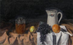 George Weissbort (1928-2013) - 1970 Oil, Jars and Fruit on Cloth
