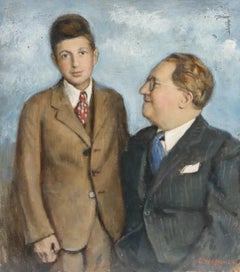 George Weissbort (1928-2013) - 1971 Oil, A Proud Father