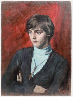 George Weissbort (1928-2013) - 1975 Oil, Girl in a Turtleneck