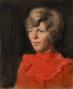 George Weissbort (1928-2013) - 1976 Oil, Woman In Pink