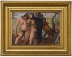 George Weissbort (1928-2013) - 1980 Huile, Adams et Eve