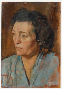 George Weissbort (1928-2013) - 1980 Huile, Muse