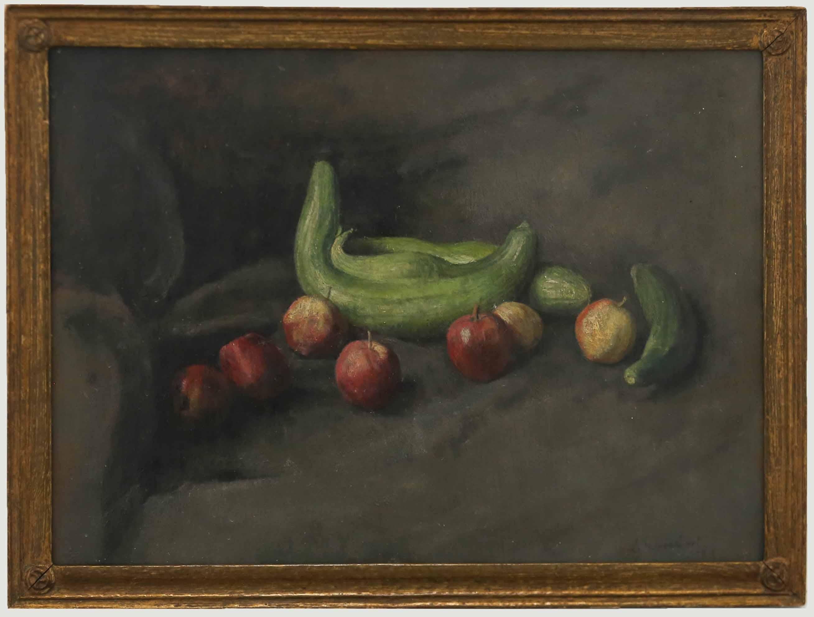 George Weissbort (1928-2013) - 1989 Óleo, El pepino doble en venta 2
