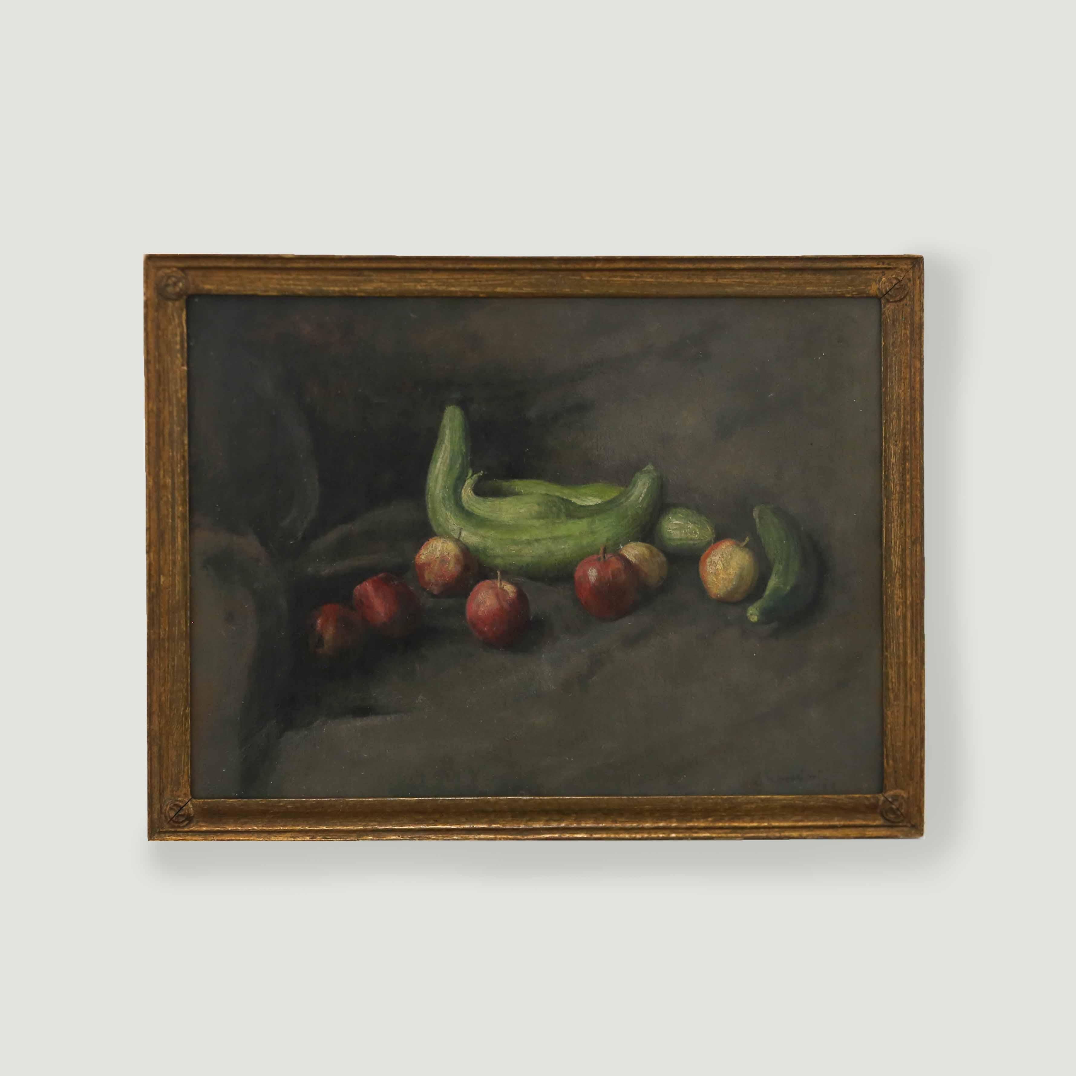 George Weissbort (1928-2013) - 1989 Óleo, El pepino doble en venta 3