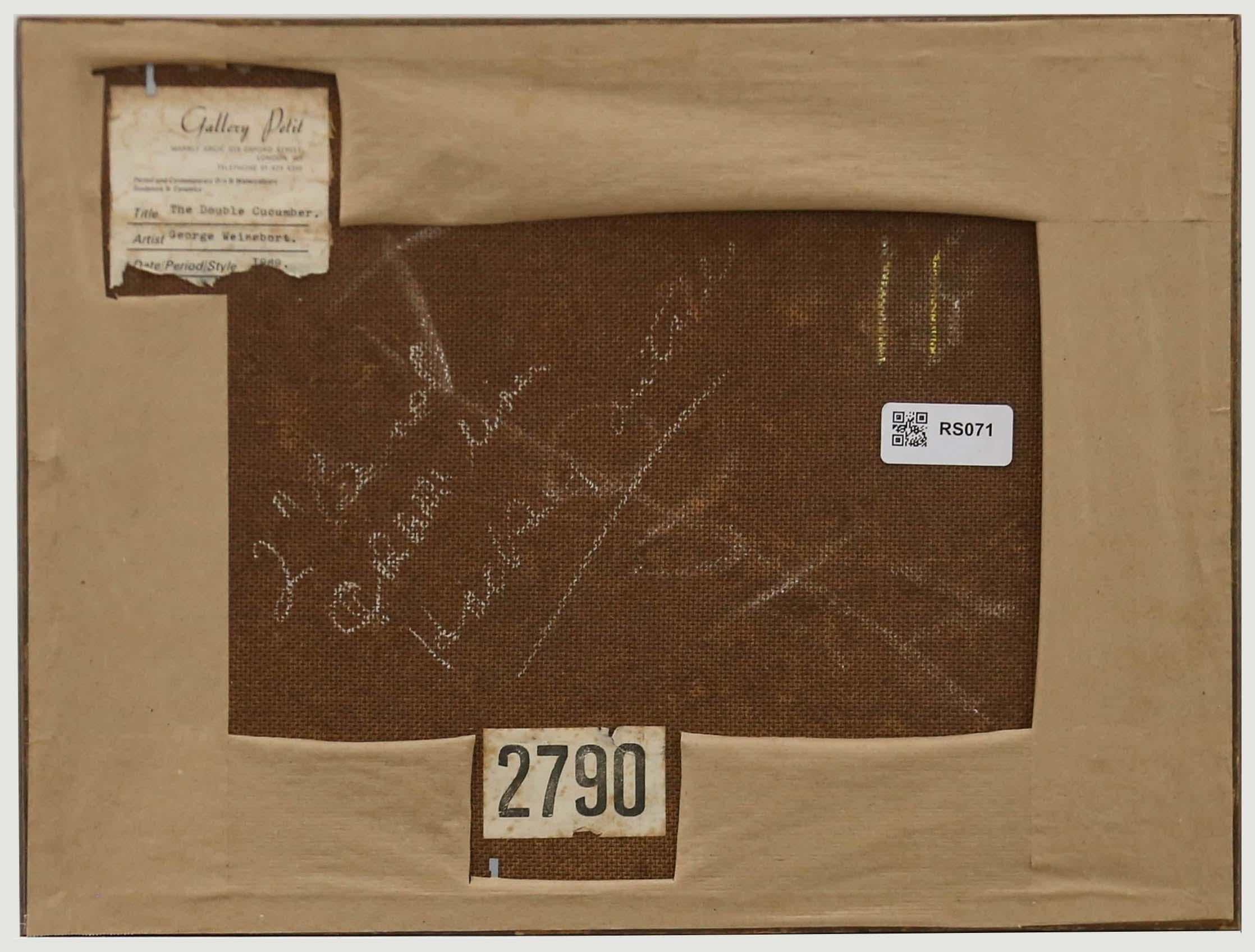 George Weissbort (1928-2013) - 1989 Óleo, El pepino doble en venta 4
