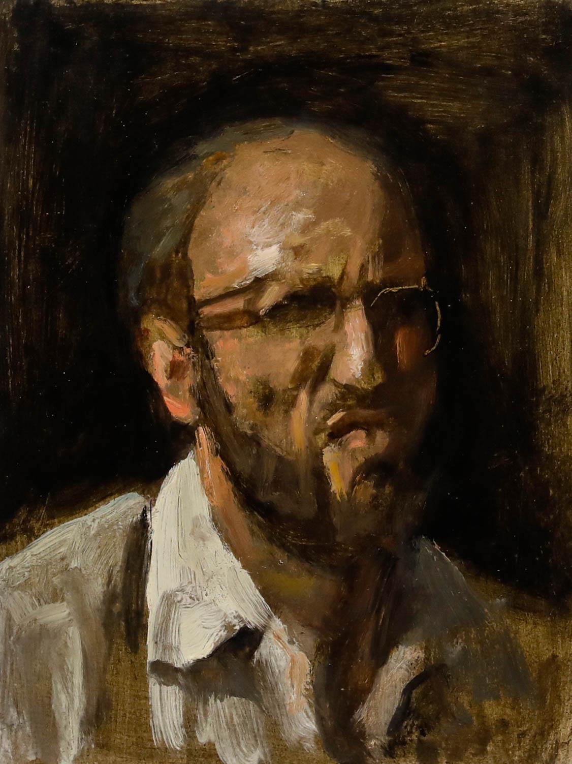 George Weissbort (1928-2013) - Olio del XX secolo, Un cattivo odore in vendita 1
