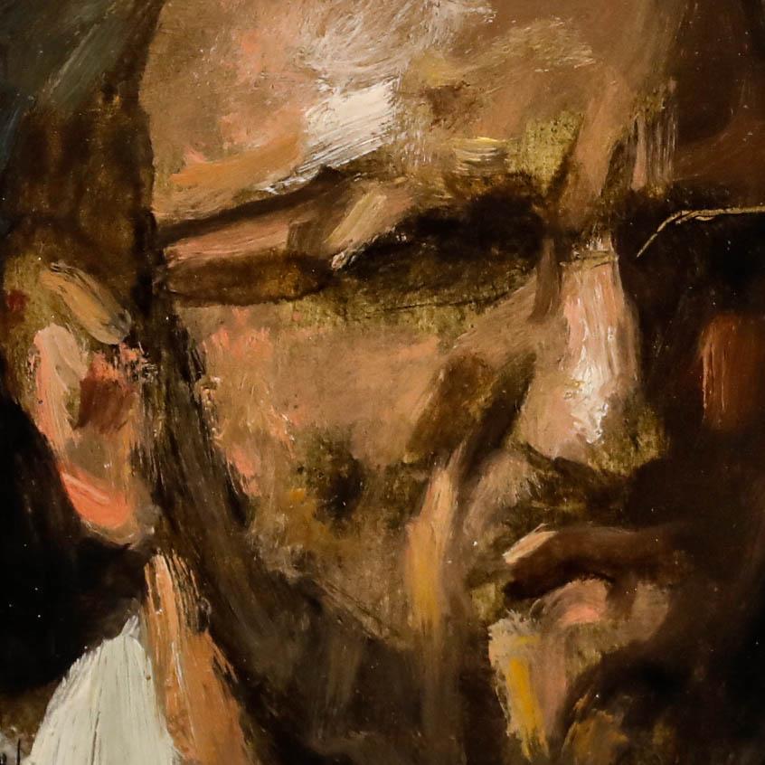 George Weissbort (1928-2013) - Olio del XX secolo, Un cattivo odore in vendita 3