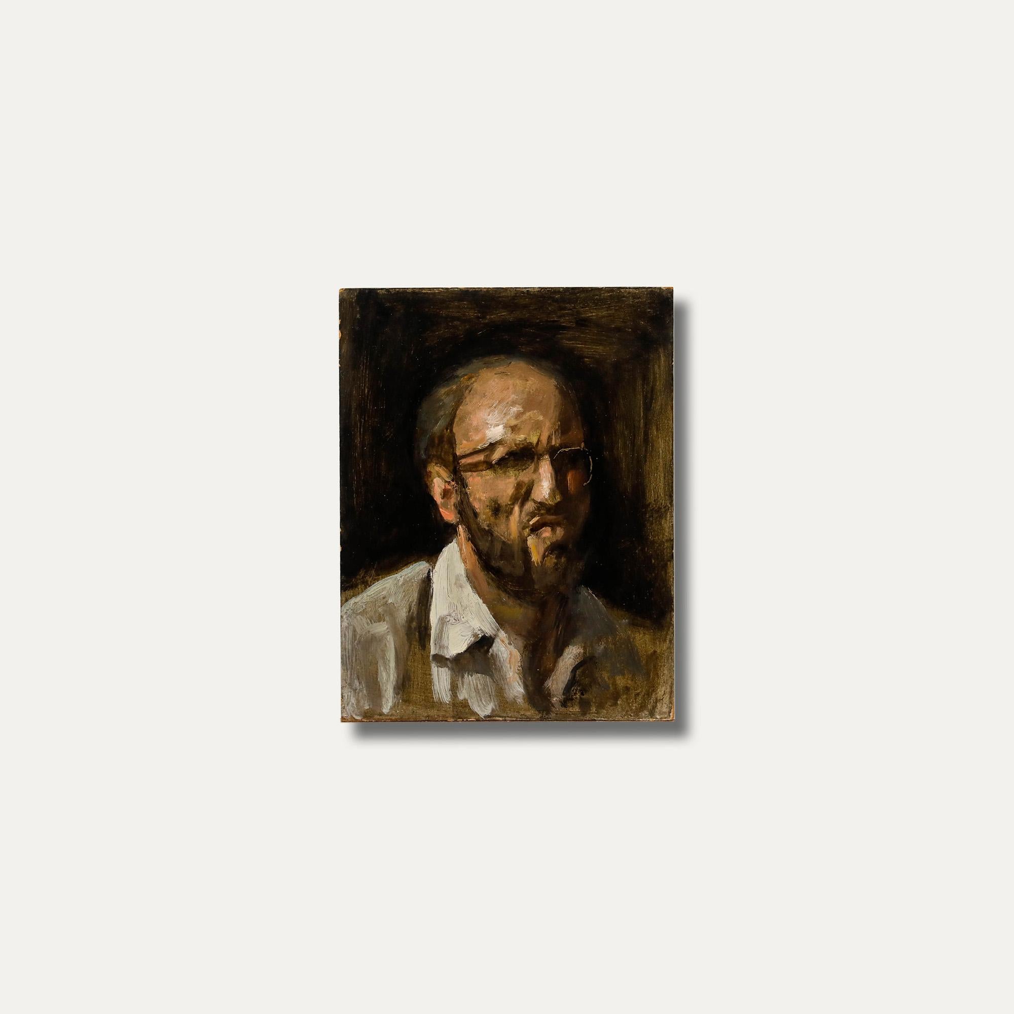 George Weissbort (1928-2013) - Olio del XX secolo, Un cattivo odore in vendita 4