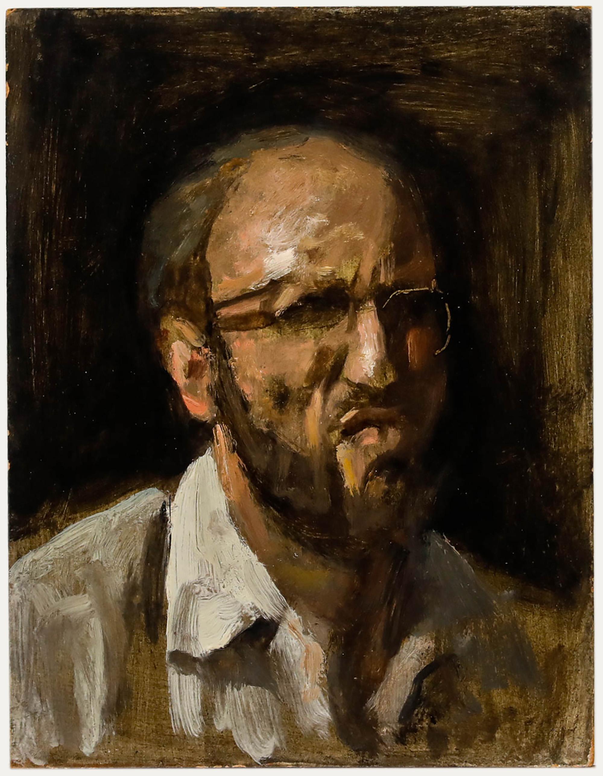 Self-Portrait dell'artista. Senza segno. (Provenienza: Studio A Sale, George Weissbort). A bordo. 