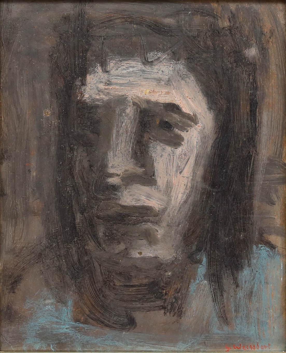 George Weissbort (1928-2013) - 20th Century Oil, A Face For Sale 1