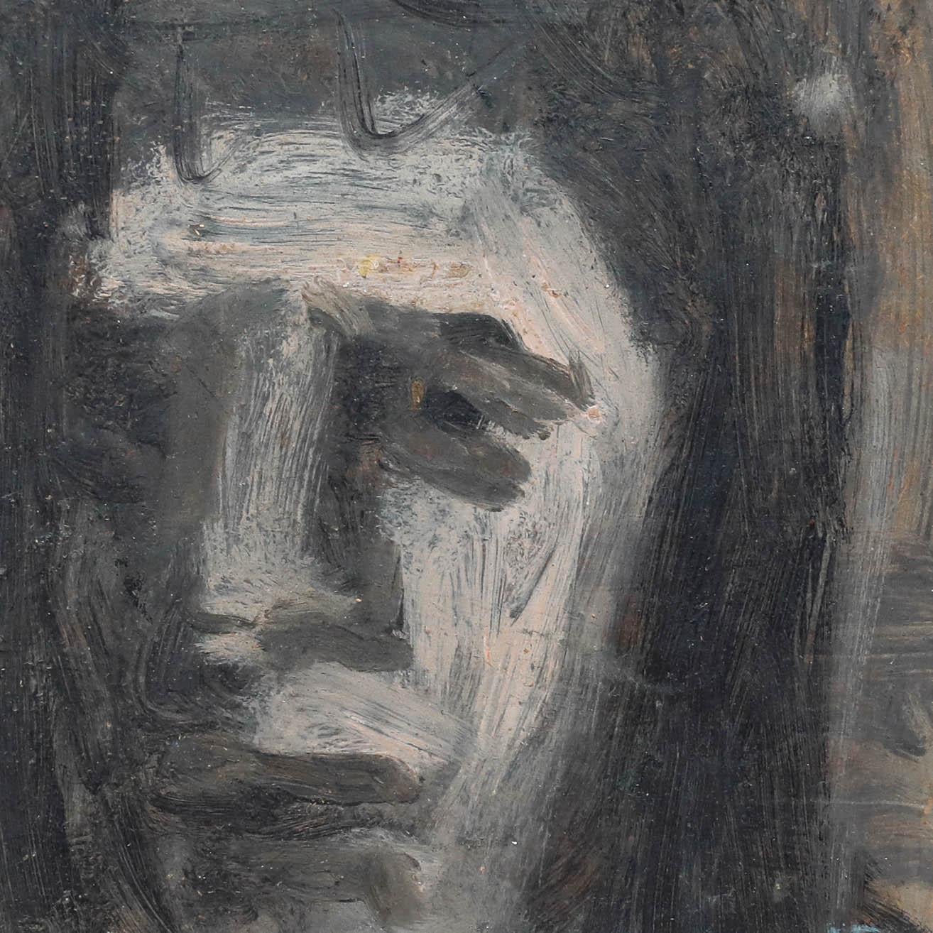 George Weissbort (1928-2013) - 20th Century Oil, A Face For Sale 3