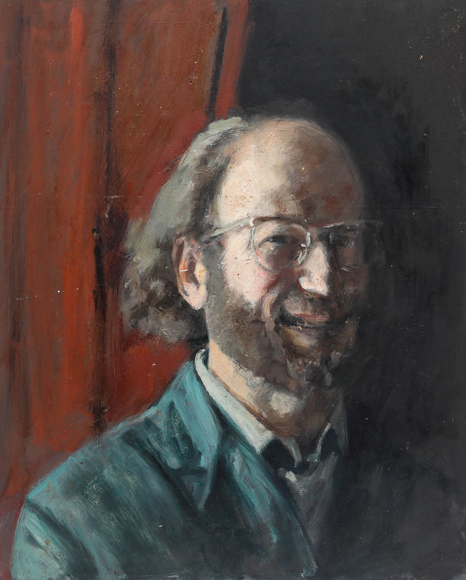 George Weissbort (1928-2013) - 20th Century Oil, A Forced Smile For Sale 1