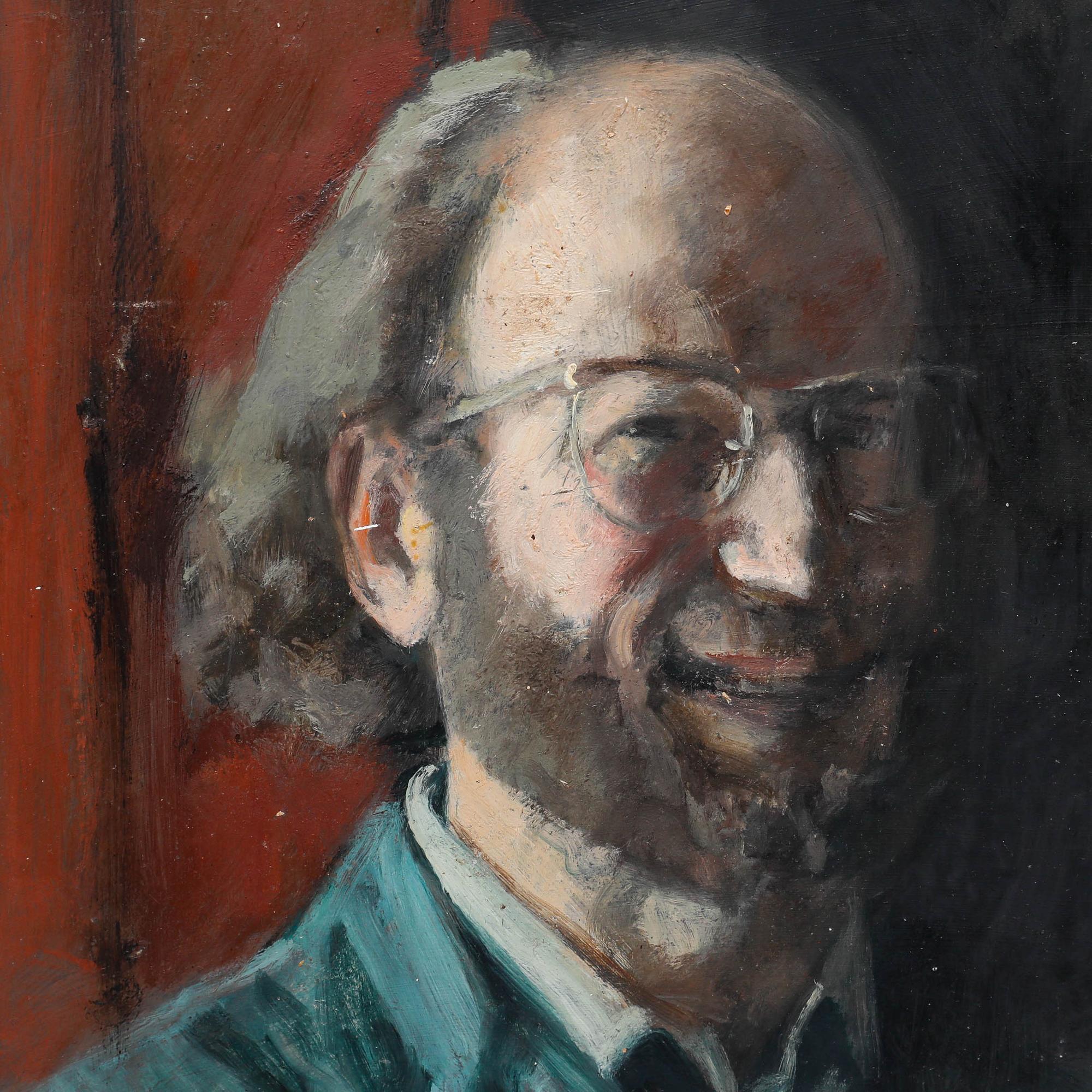 George Weissbort (1928-2013) - 20th Century Oil, A Forced Smile For Sale 3