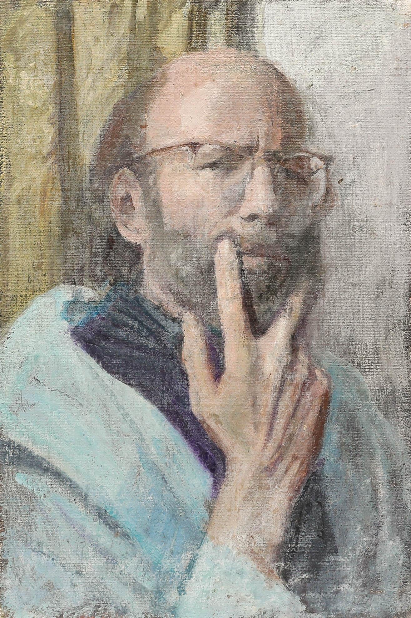 George Weissbort (1928-2013) - 20th Century Oil, A Moment of Contemplation For Sale 1