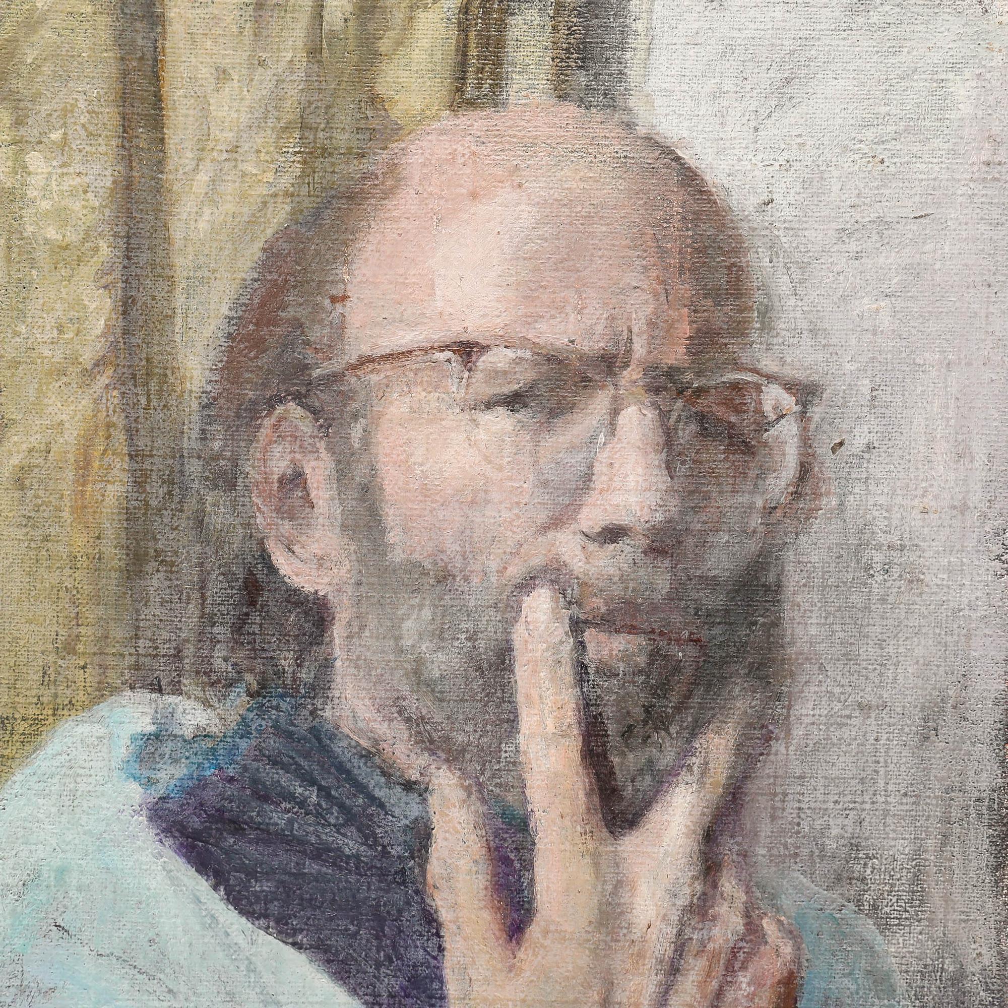 George Weissbort (1928-2013) - 20th Century Oil, A Moment of Contemplation For Sale 3
